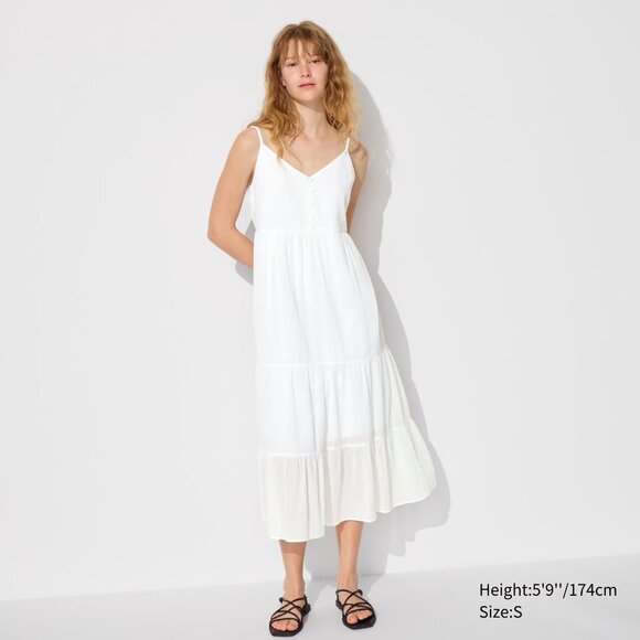 uniqlo cotton tiered camisole dress Official Styling
